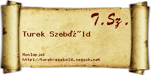 Turek Szebáld névjegykártya